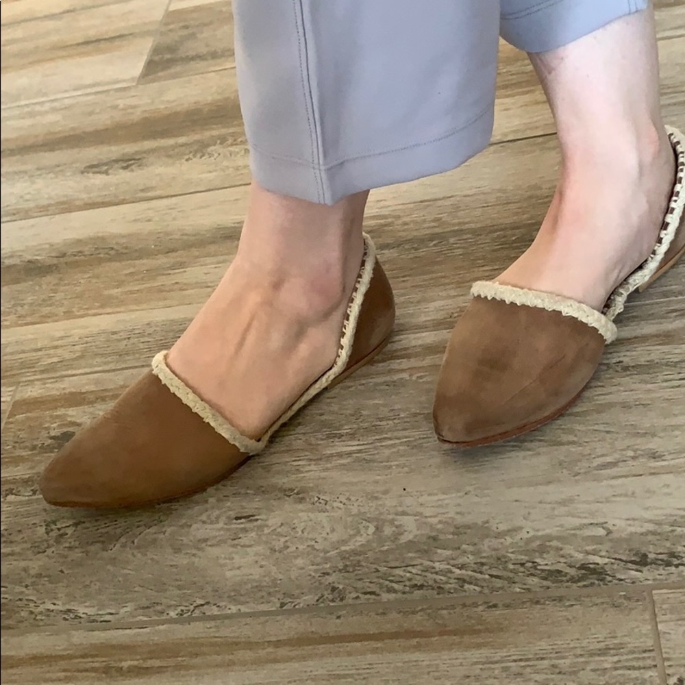 Free people tan flats